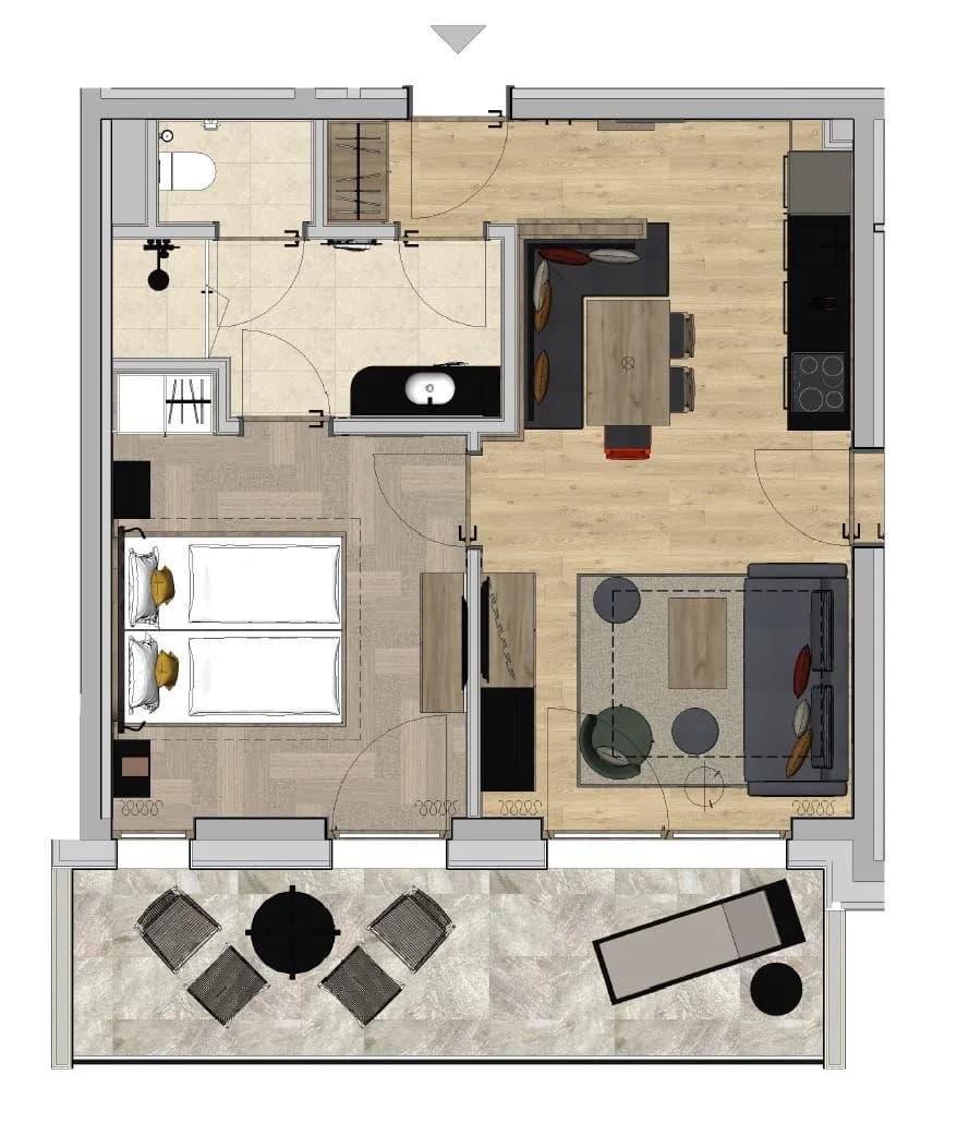 1-Zimmer-Wohnung kaufen in Kufstein – 46,2 m², € 411.500 – Bild 7 von 7