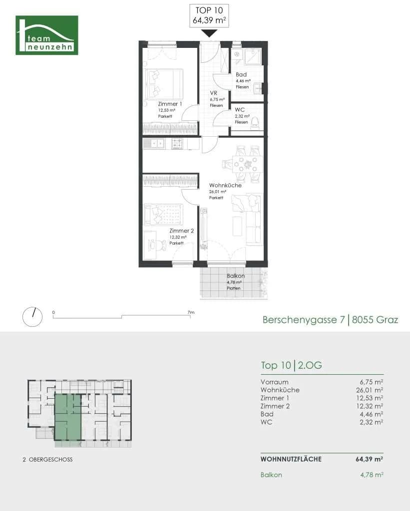 Immobilie kaufen in Graz – 64,39 m², € 267.000 – Bild 9 von 9