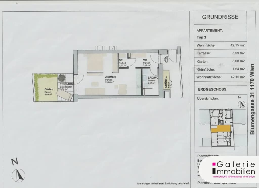 2-Zimmer-Wohnung kaufen in Wien – 43,01 m², € 366.538 – Bild 4 von 4