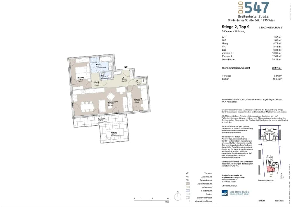3-Zimmer-Wohnung kaufen in Wien – 70,74 m², € 559.000 – Bild 7 von 7