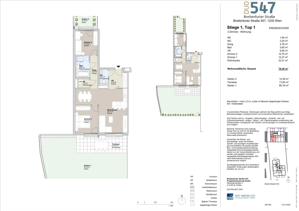 3-Zimmer-Wohnung kaufen in Wien – 77,56 m², € 389.000 – Bild 7 von 7