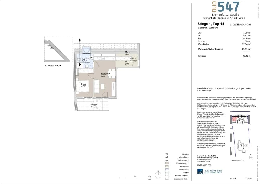 2-Zimmer-Wohnung kaufen in Wien – 55,87 m², € 465.000 – Bild 7 von 7