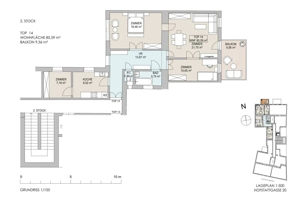 3-Zimmer-Wohnung kaufen in Wien – 85,59 m², € 699.000 – Bild 39 von 39