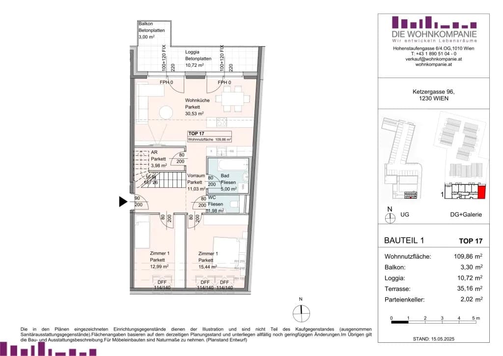 4-Zimmer-Wohnung kaufen in Wien – 107 m², € 699.000 – Bild 8 von 9