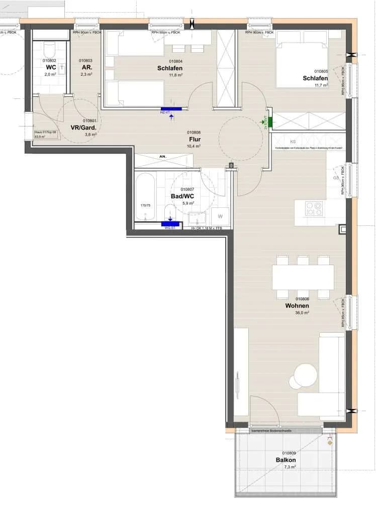 3-Zimmer-Wohnung kaufen in Salzburg-Umgebung – 84 m², € 689.250 – Bild 11 von 11