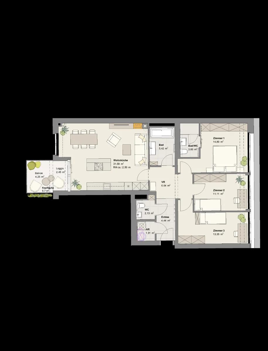 4-Zimmer-Wohnung kaufen in Wien – 99,07 m², € 965.500 – Bild 9 von 9