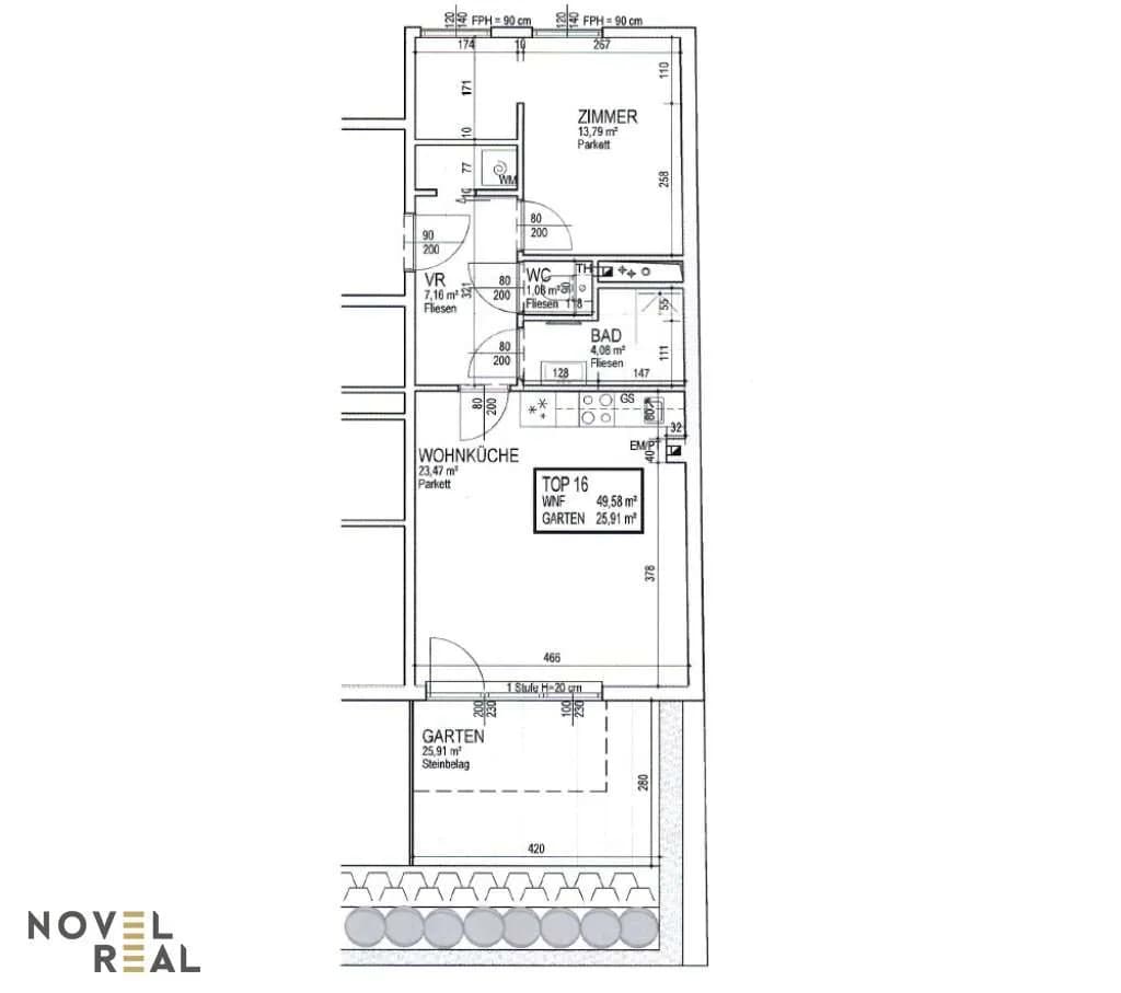 2-Zimmer-Wohnung kaufen in Wien – 49,58 m², € 329.000 – Bild 16 von 16