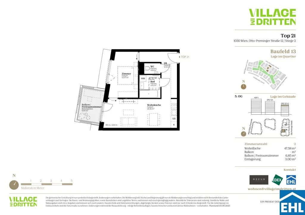 Immobilie kaufen in Wien – 47,58 m², € 356.000 – Bild 9 von 9