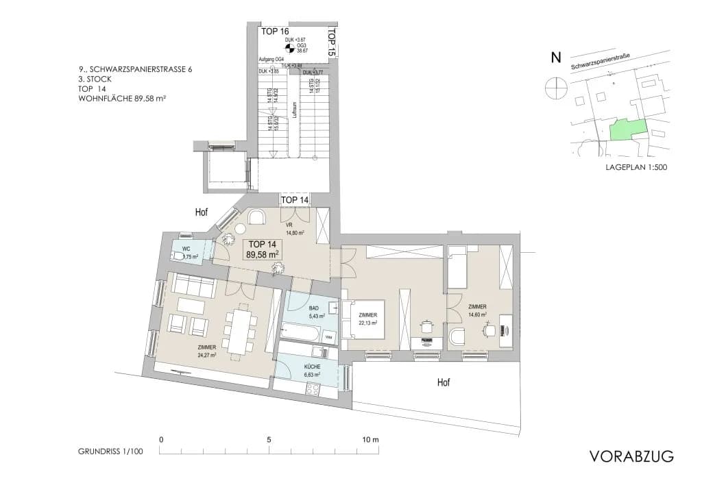 3-Zimmer-Wohnung kaufen in Wien – 89,58 m², € 875.000 – Bild 33 von 33