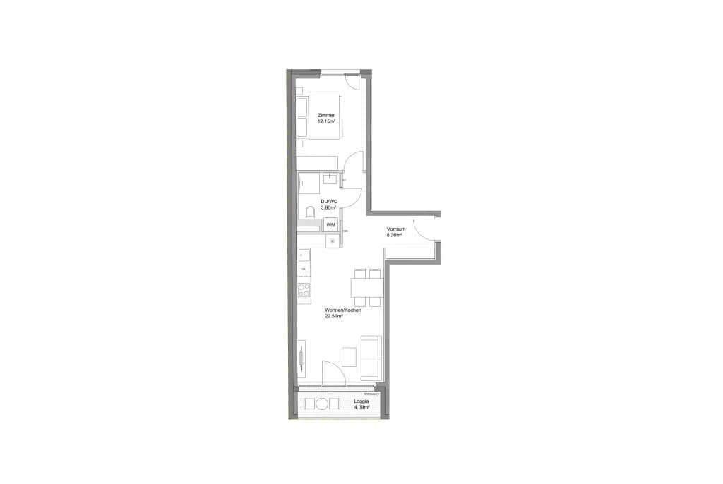 2-Zimmer-Wohnung mieten in Wien – 50,92 m², € 1.190 – Bild 17 von 17