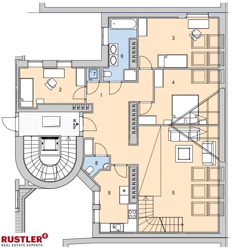 4-Zimmer-Wohnung mieten in Wien – 145 m², € 3.243 – Bild 17 von 18