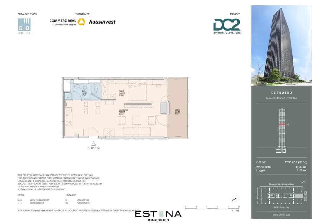 2-Zimmer-Wohnung mieten in Wien – 48,3 m², € 1.900 – Bild 21 von 22