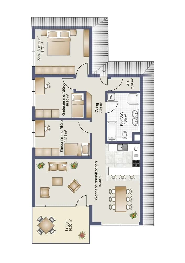 4-Zimmer-Wohnung kaufen in Dornbirn – 91,95 m² – Bild 2 von 7
