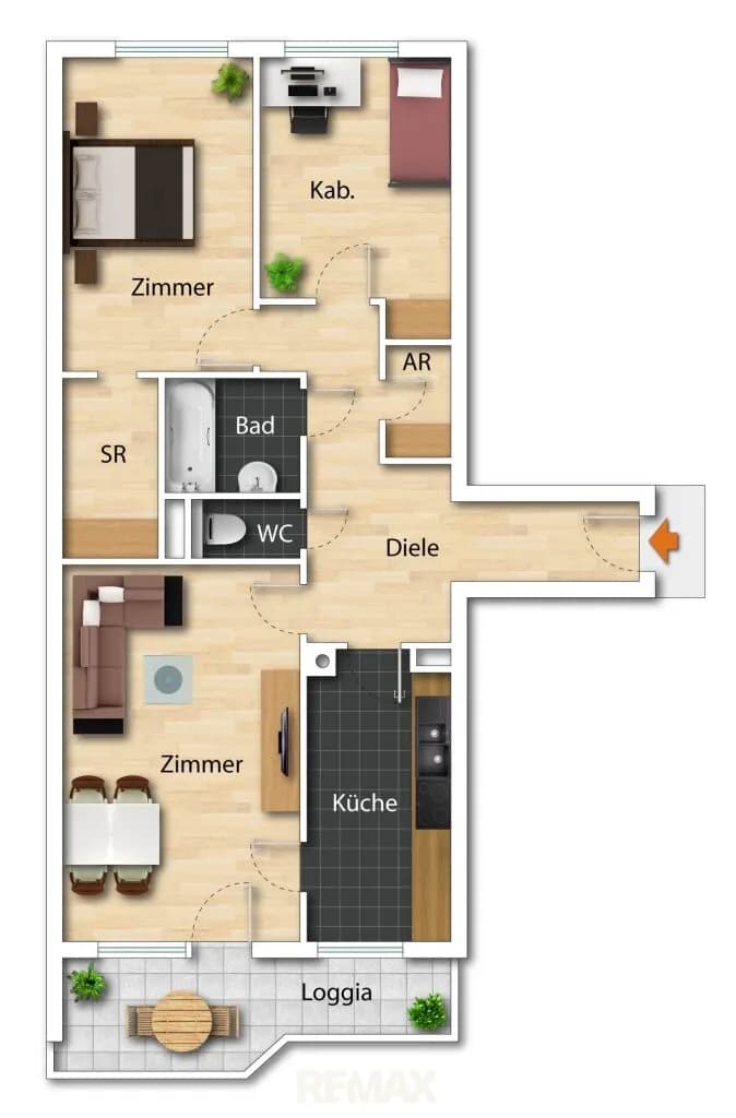 3-Zimmer-Wohnung kaufen in Wien – 80,09 m², € 290.000 – Bild 18 von 19