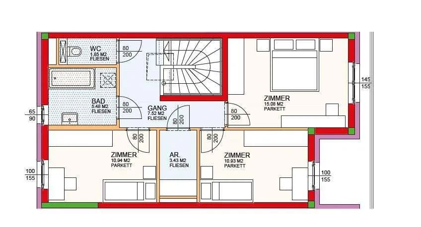 4-Zimmer-Immobilie mieten in Neunkirchen – 110 m², € 1.125 – Bild 3 von 20