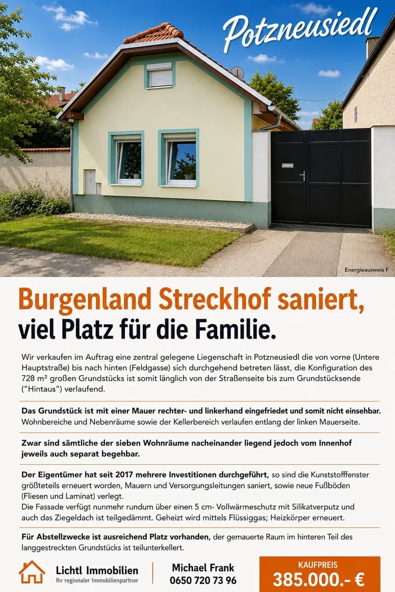 7-Zimmer-Haus kaufen in Neusiedl am See – 150 m², € 385.000