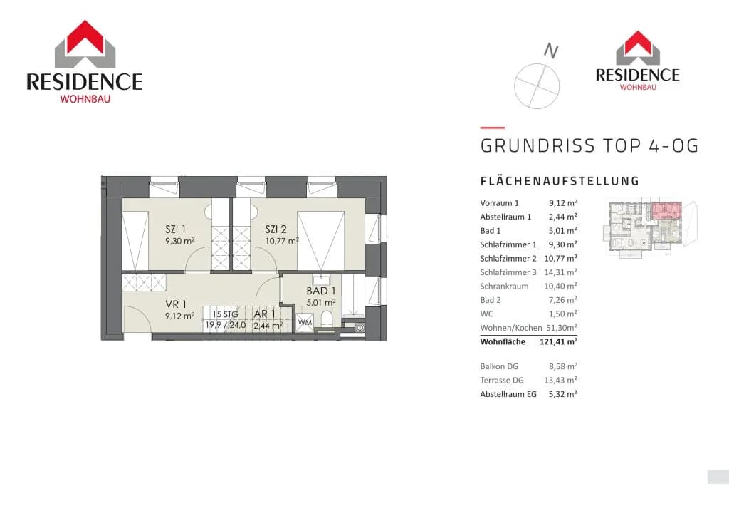 4-Zimmer-Wohnung kaufen in Salzburg-Umgebung – 121,41 m², € 798.000 – Bild 22 von 23