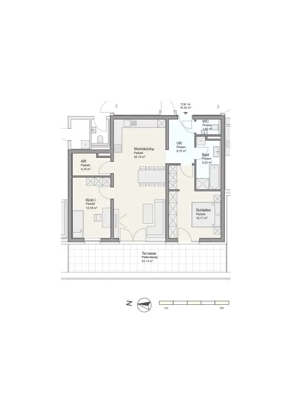 3-Zimmer-Wohnung mieten in Linz – 79 m², € 1.699 – Bild 14 von 16