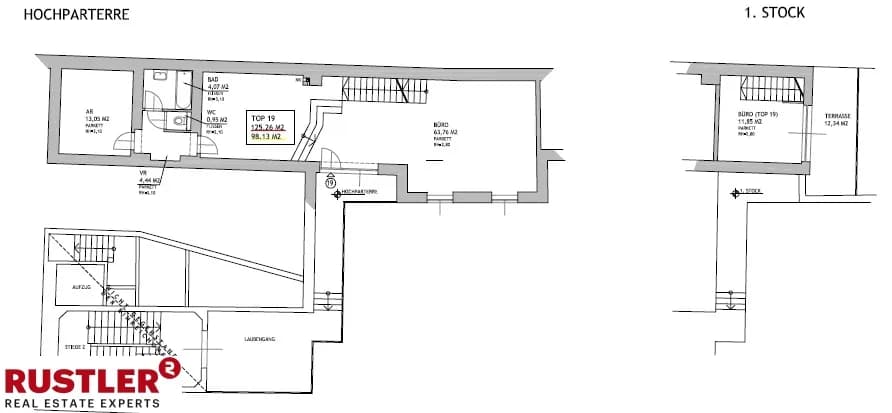 4-Zimmer-Gewerbeimmobilie mieten in Wien – 125 m², € 2.092 – Bild 17 von 19