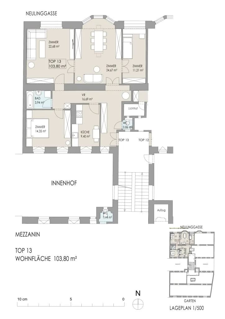 4-Zimmer-Wohnung kaufen in Wien – 103,8 m², € 839.000 – Bild 37 von 37