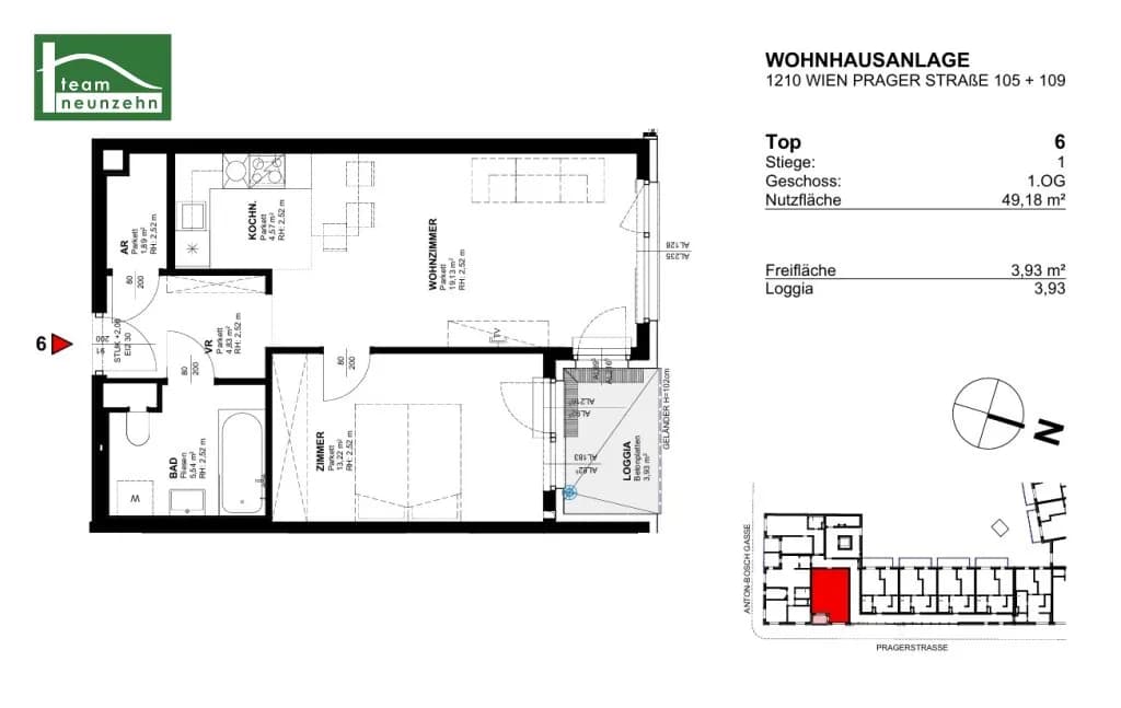 2-Zimmer-Wohnung mieten in Wien – 49,18 m², € 962 – Bild 19 von 19
