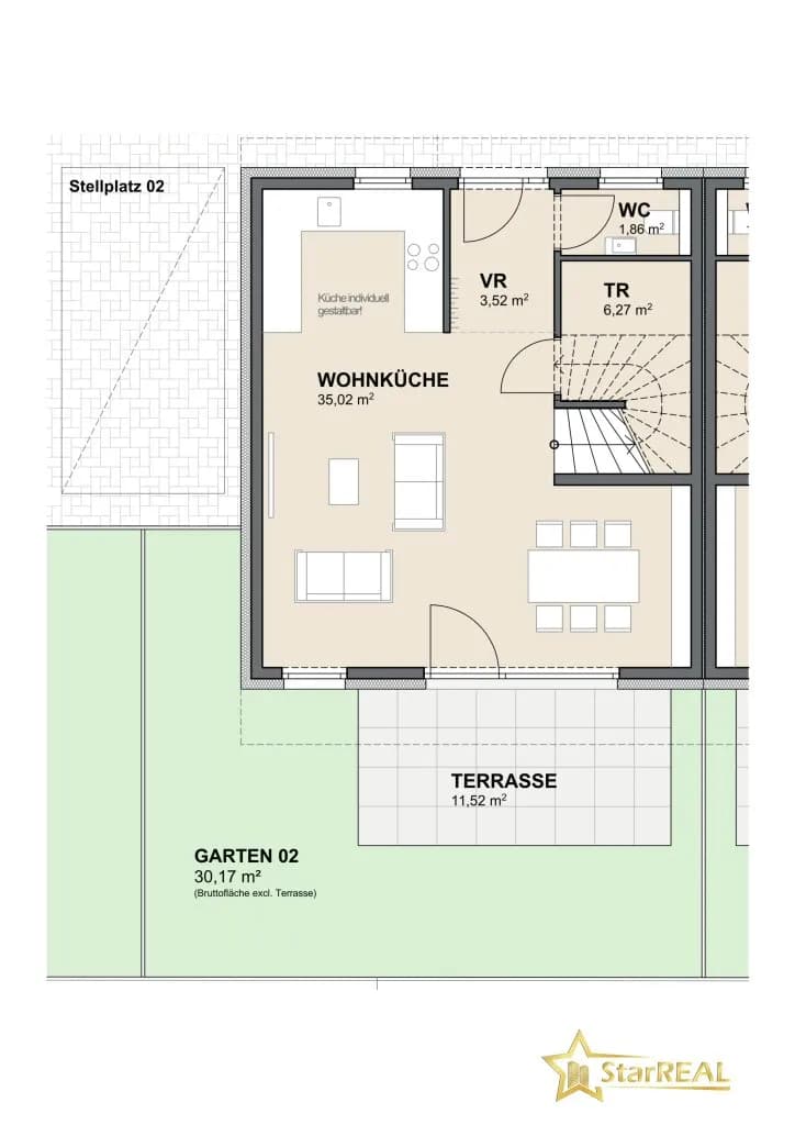 5-Zimmer-Haus kaufen in Wien – 126,74 m², € 699.000 – Bild 21 von 23