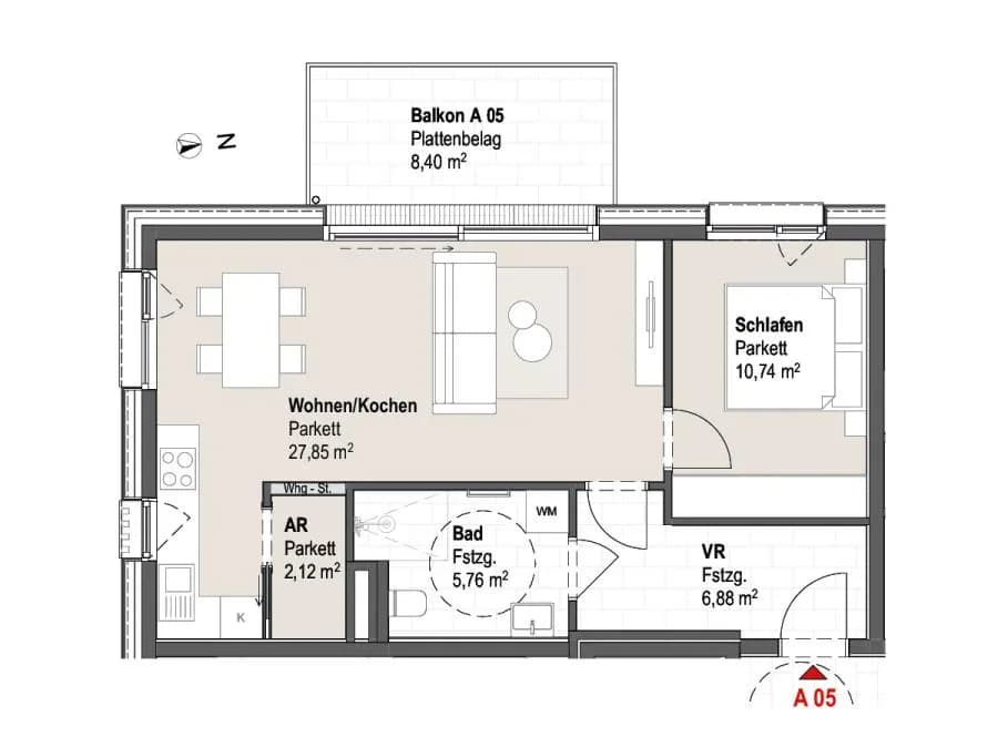 2-Zimmer-Wohnung kaufen in Zell am See – 53,33 m², € 314.647 – Bild 2 von 6