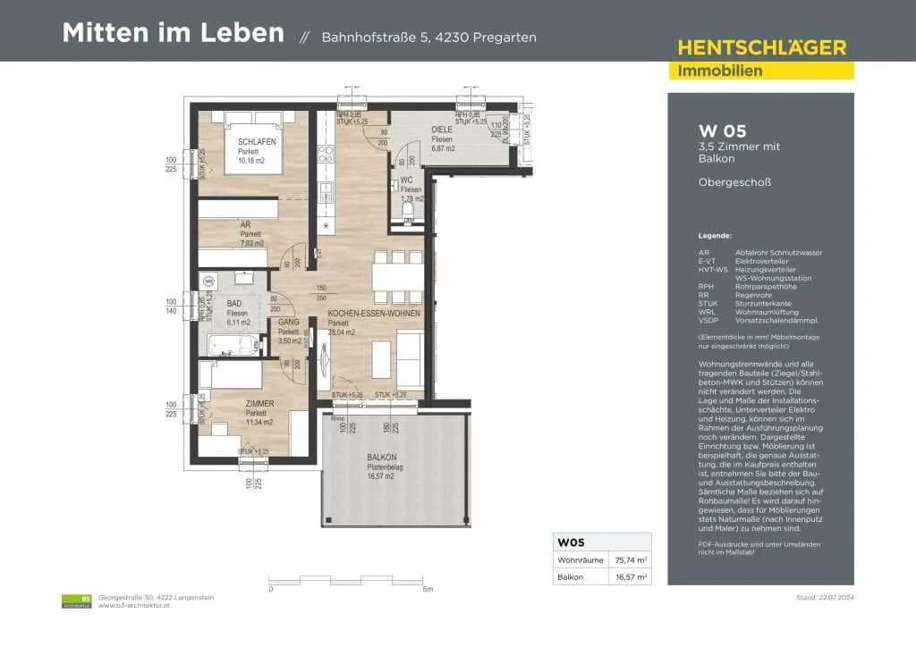 3-Zimmer-Wohnung kaufen in Freistadt – 75,74 m², € 379.000 – Bild 5 von 5
