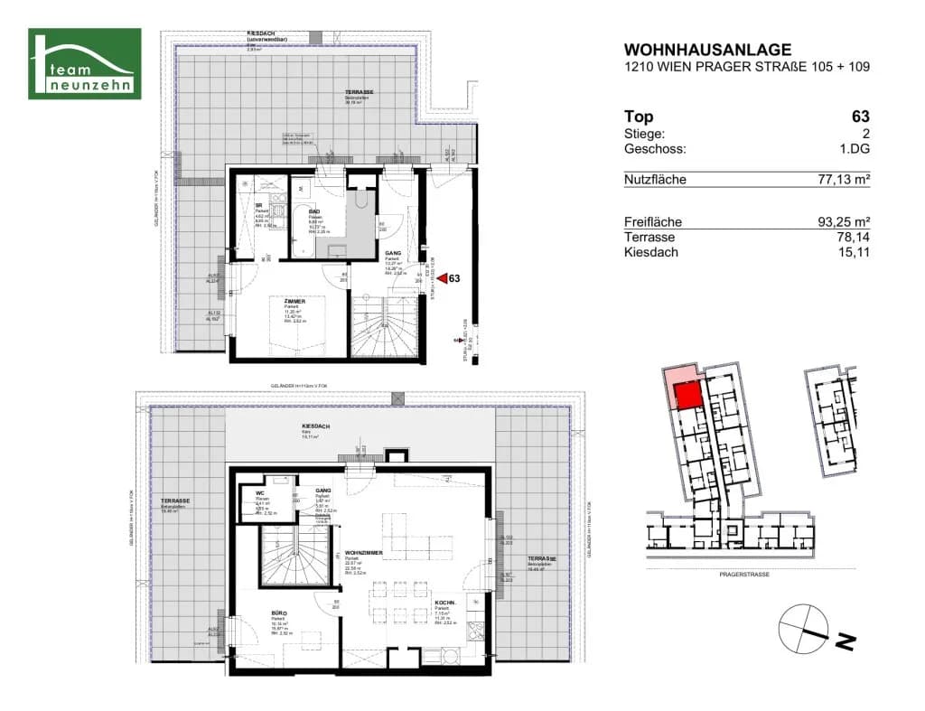 3-Zimmer-Wohnung mieten in Wien – 77,13 m², € 1.615 – Bild 17 von 17