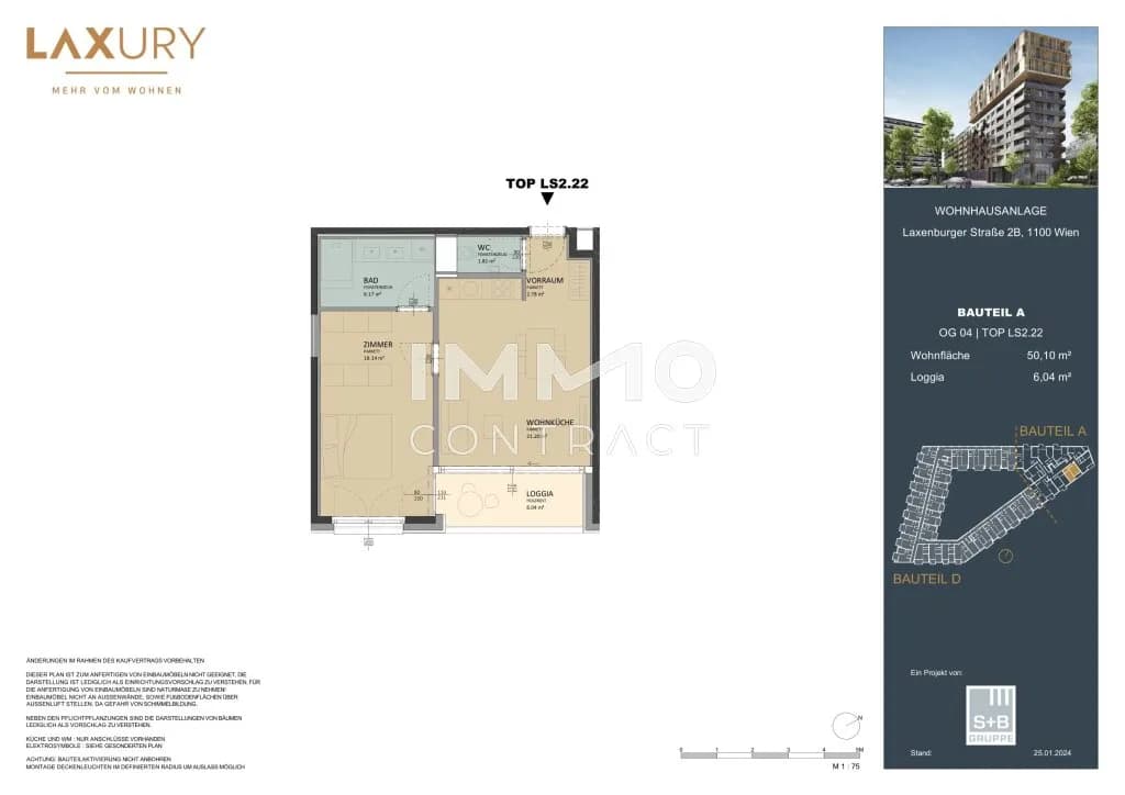 2-Zimmer-Wohnung kaufen in Wien – 50,1 m², € 360.000 – Bild 15 von 15