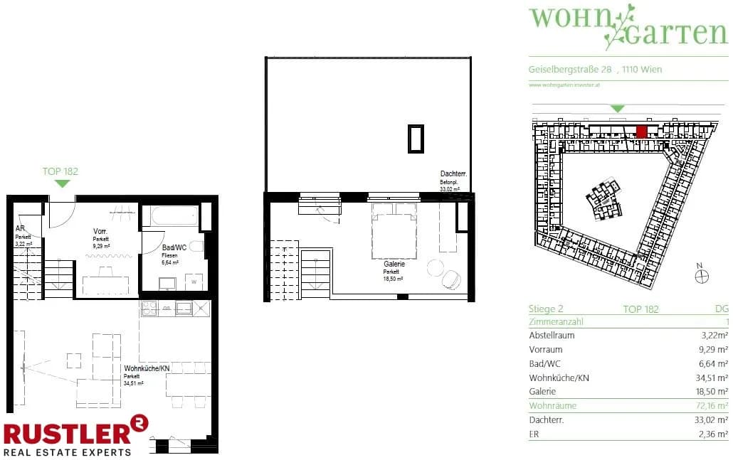 1-Zimmer-Wohnung mieten in Wien – 72,16 m², € 1.281 – Bild 11 von 11