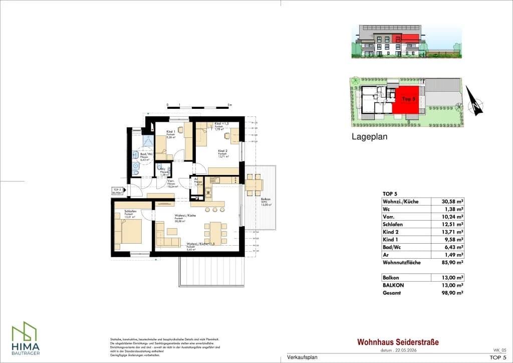 Wohnung kaufen in Linz – 85,9 m², € 467.169 – Bild 5 von 5