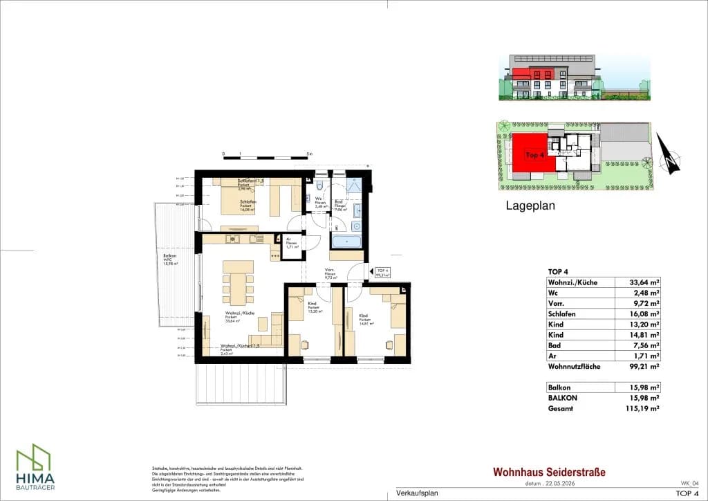 Wohnung kaufen in Linz – 99,21 m², € 509.812 – Bild 5 von 5