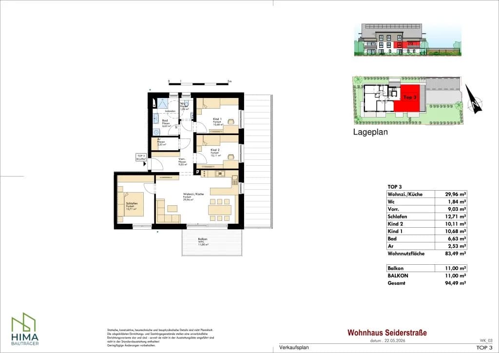 Wohnung kaufen in Linz – 83,49 m², € 451.484 – Bild 5 von 5