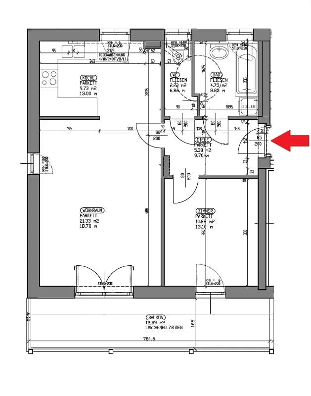 2-Zimmer-Wohnung mieten in Deutschlandsberg – 54,1 m², € 708 – Bild 11 von 11