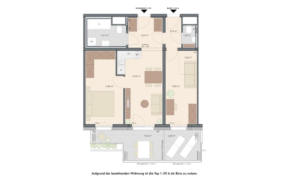 3-Zimmer-Wohnung kaufen in Wien – 61,25 m², € 392.000 – Bild 14 von 14