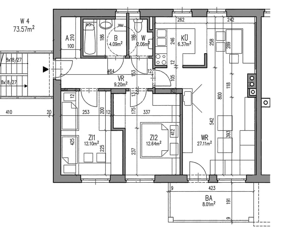 3-Zimmer-Wohnung mieten in Südoststeiermark – 73,5 m², € 868 – Bild 2 von 12