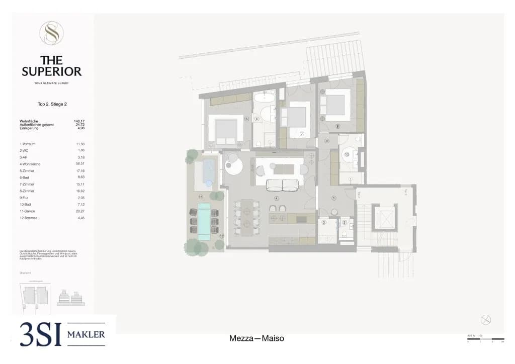4-Zimmer-Wohnung kaufen in Wien – 140,17 m², € 1.999.000 – Bild 9 von 9