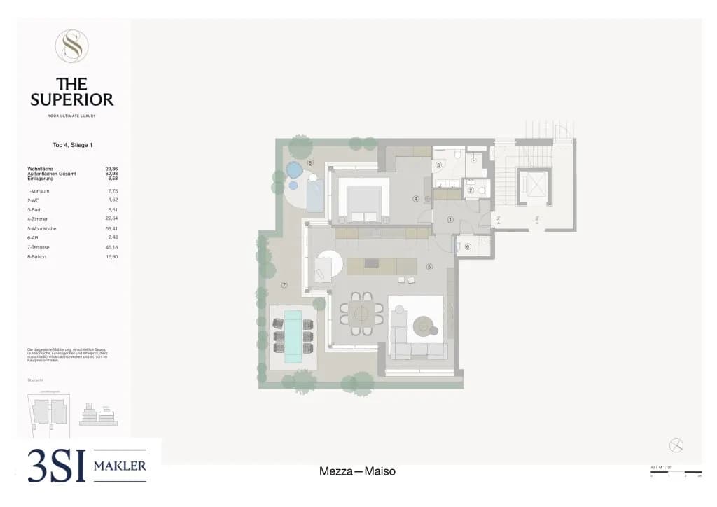 2-Zimmer-Wohnung kaufen in Wien – 99,36 m², € 1.599.000 – Bild 9 von 9