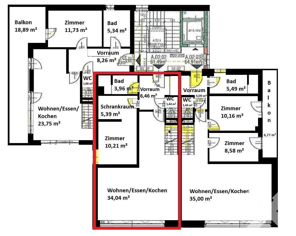 2-Zimmer-Wohnung kaufen in Graz – 61,5 m², € 405.000 – Bild 12 von 13