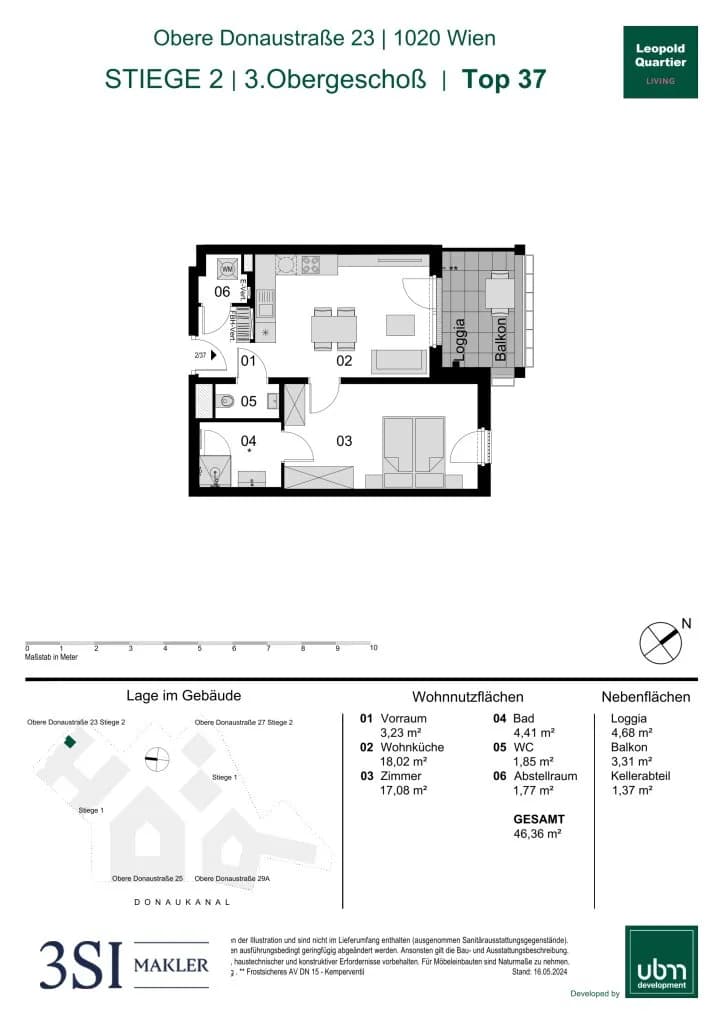 2-Zimmer-Wohnung kaufen in Wien – 46,36 m², € 458.000 – Bild 20 von 20