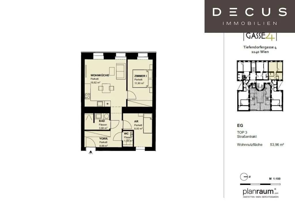 3-Zimmer-Wohnung kaufen in Wien – 53,96 m², € 259.000 – Bild 15 von 15