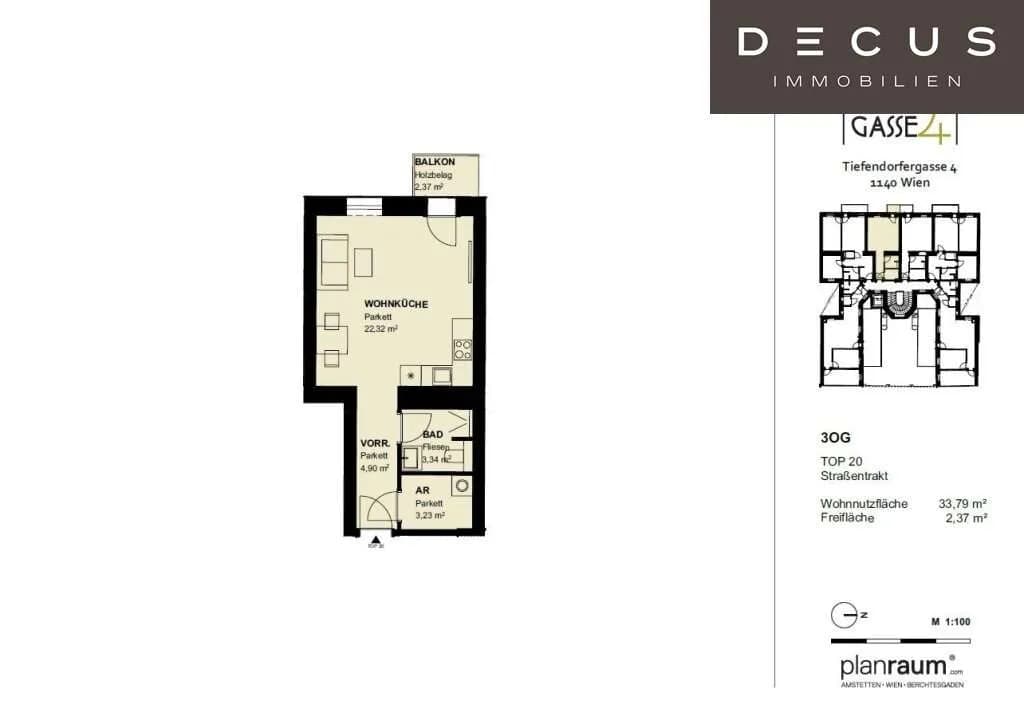 1-Zimmer-Wohnung kaufen in Wien – 33,79 m², € 230.000 – Bild 15 von 15