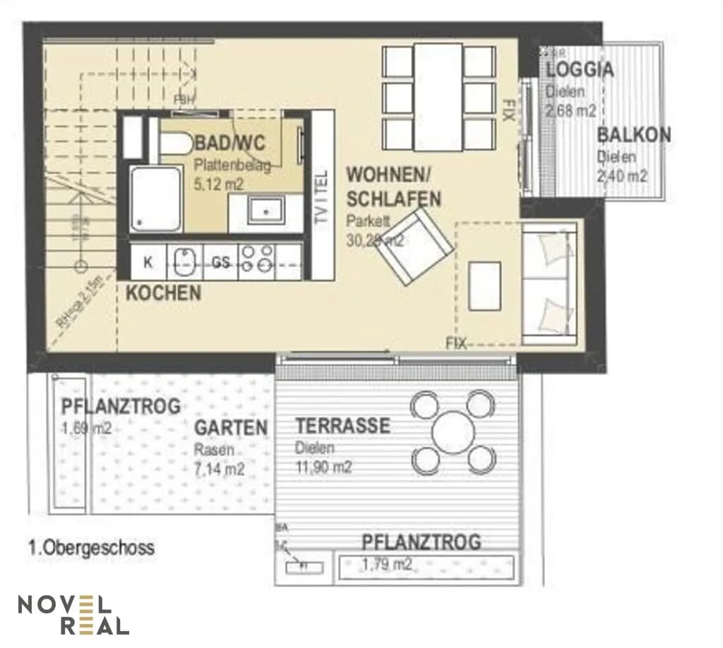 3-Zimmer-Wohnung mieten in Wien – 90,24 m², € 2.450 – Bild 23 von 24