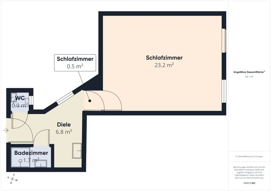 1-Zimmer-Wohnung kaufen in Wien – 33 m², € 149.000 – Bild 8 von 8