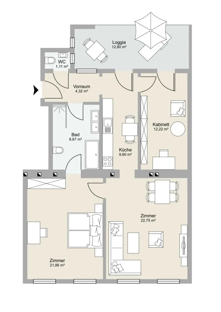 Immobilie kaufen in Wien – 80,53 m², € 247.325 – Bild 7 von 7