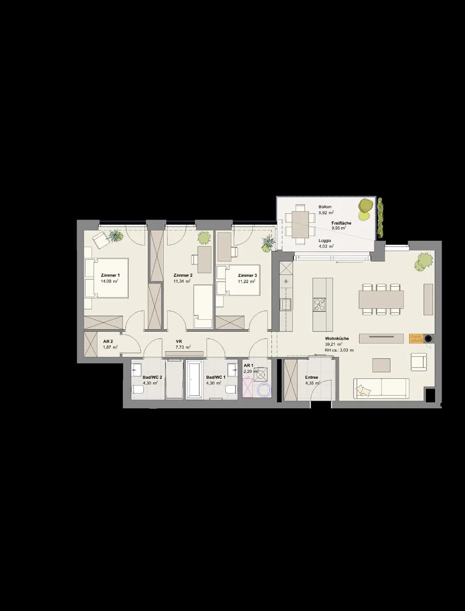 4-Zimmer-Wohnung kaufen in Wien – 107,68 m², € 841.000 – Bild 8 von 8