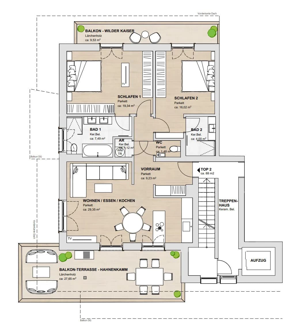 3-Zimmer-Wohnung kaufen in Kitzbühel – 101 m², € 1.460.000 – Bild 10 von 11