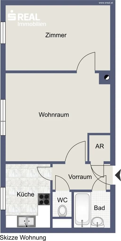 2-Zimmer-Wohnung mieten in Wien – 48 m², € 955 – Bild 13 von 14