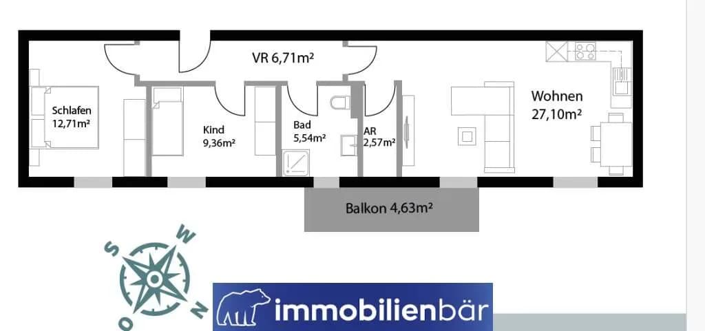 3-Zimmer-Wohnung kaufen in Grieskirchen – 63,99 m², € 185.000 – Bild 10 von 10